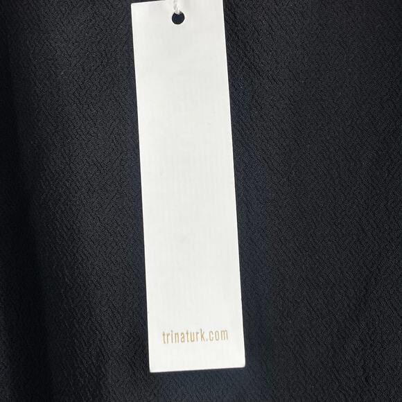 TRINA TURK Tunic / Dress Size Extra Small Mini Black Rhinestone Festive NWT - Picture 5 of 13